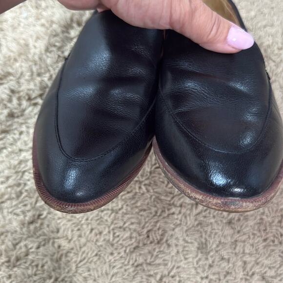 Madewell Women Black Leather Loafers Size 8 - Picture 6 of 10